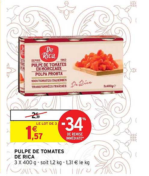 pulpe de tomates de rica