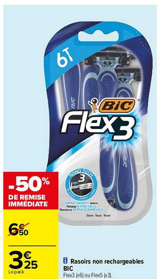 rasoirs non rechargeables bic