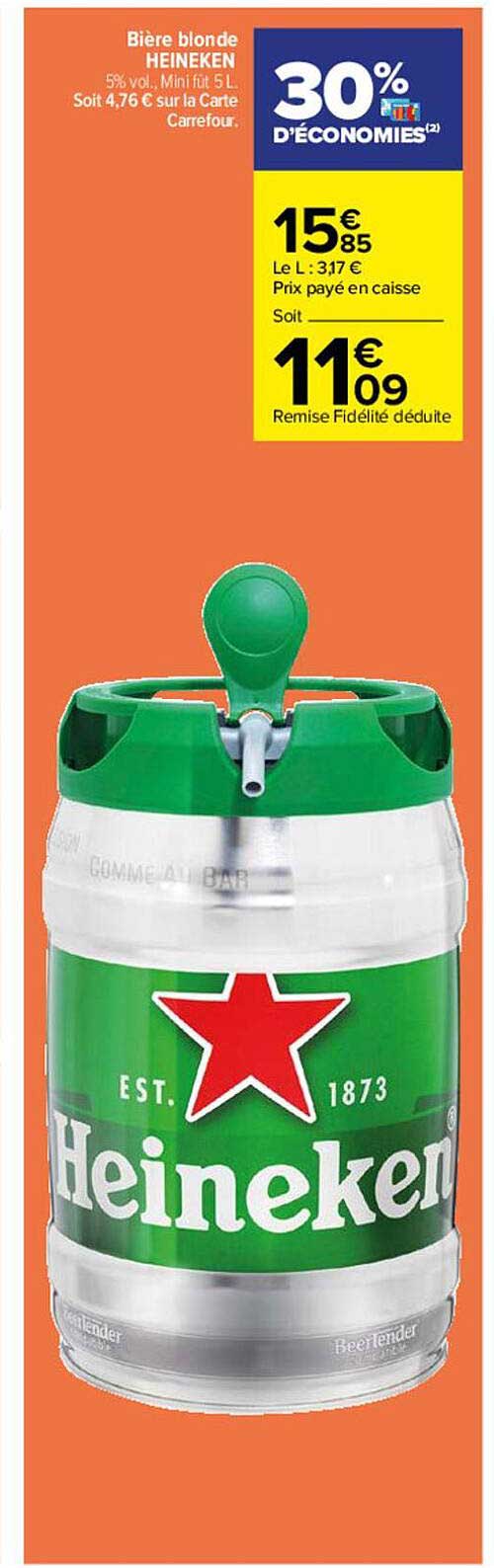 Bière Blonde Heineken