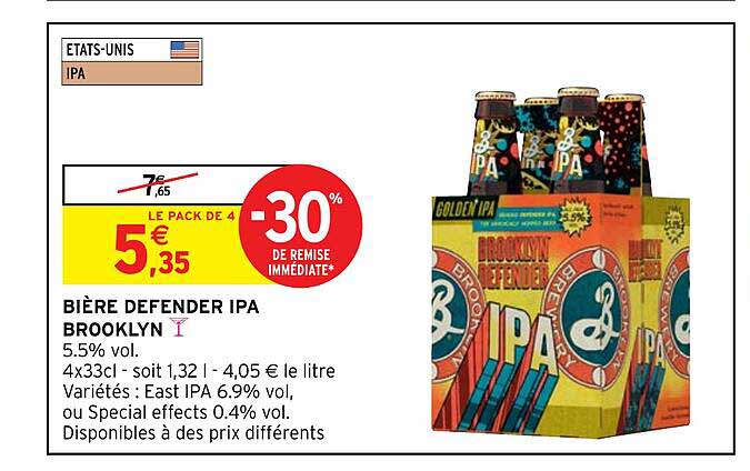 bière defender ipa brooklyn