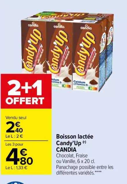 boisson lactée candy'up candia