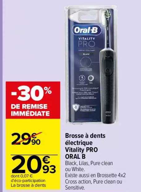 brosse à dents électrique vitality pro oral b
