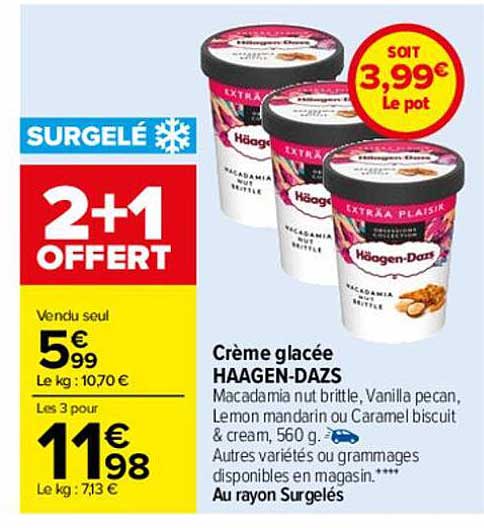 crème glacée häagen-dazs