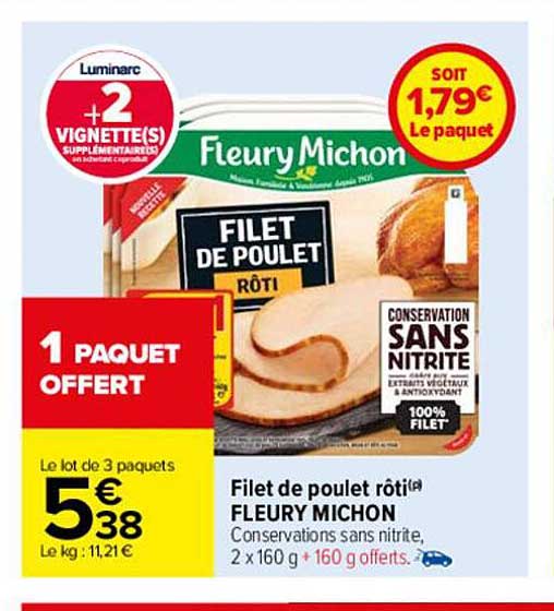 filet de poulet rôti fleury michon
