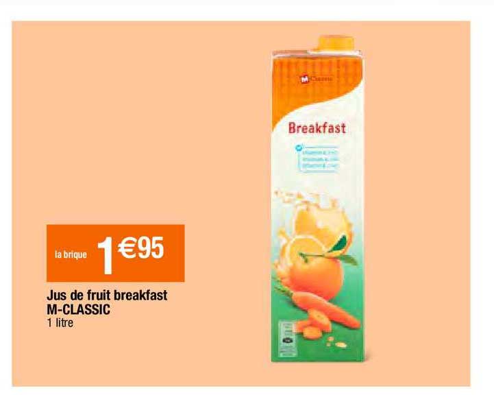 jus de fruit breakfast m-classic