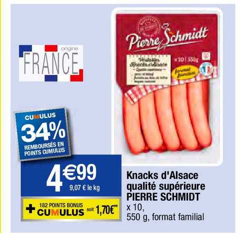 Knacks D'alsace Qualité Supérieure Pierre Schmidt