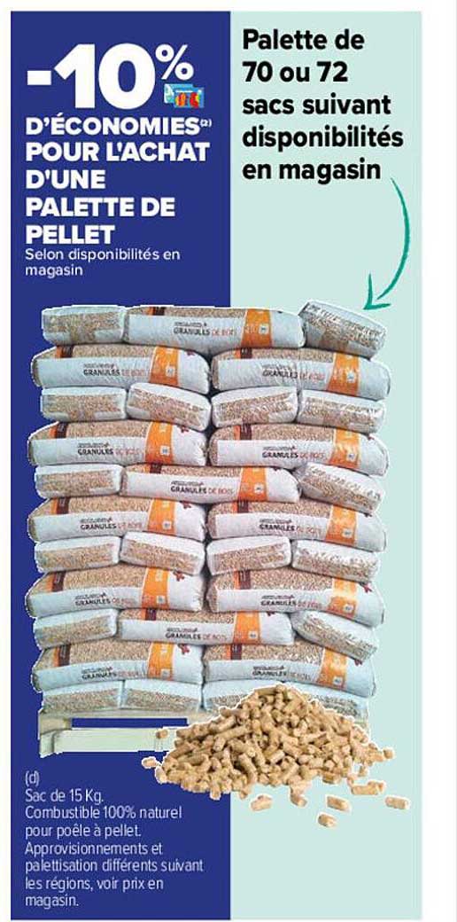 l'achat d'une palette de pellet