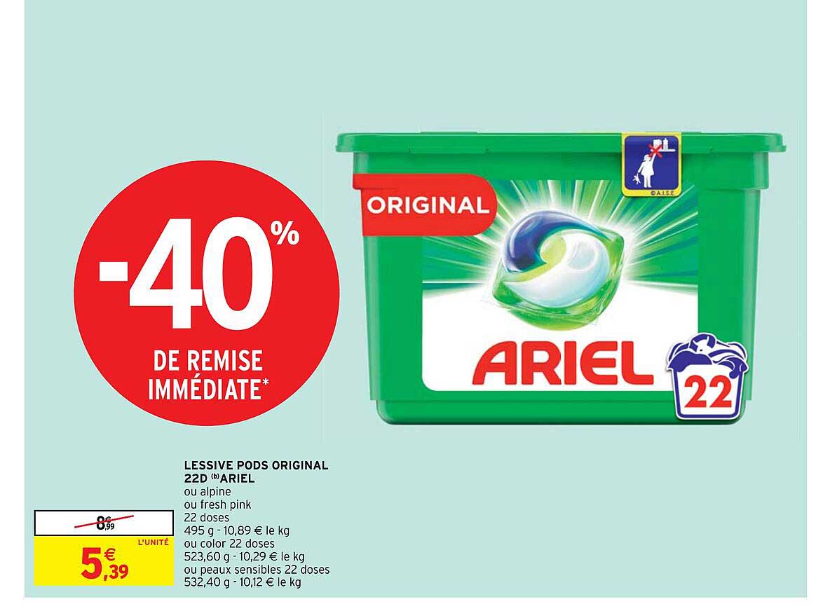 Lessive Pods Original 22d  Ariel