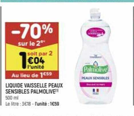 liquide vaisselle peaux sensibles palmolive
