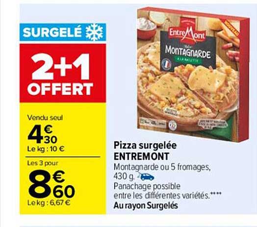 Pizza Surgelée Entremont