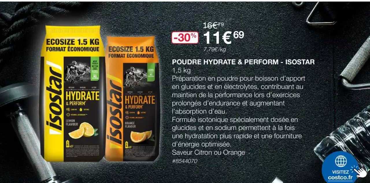 poudre hydrate & perform - isostar