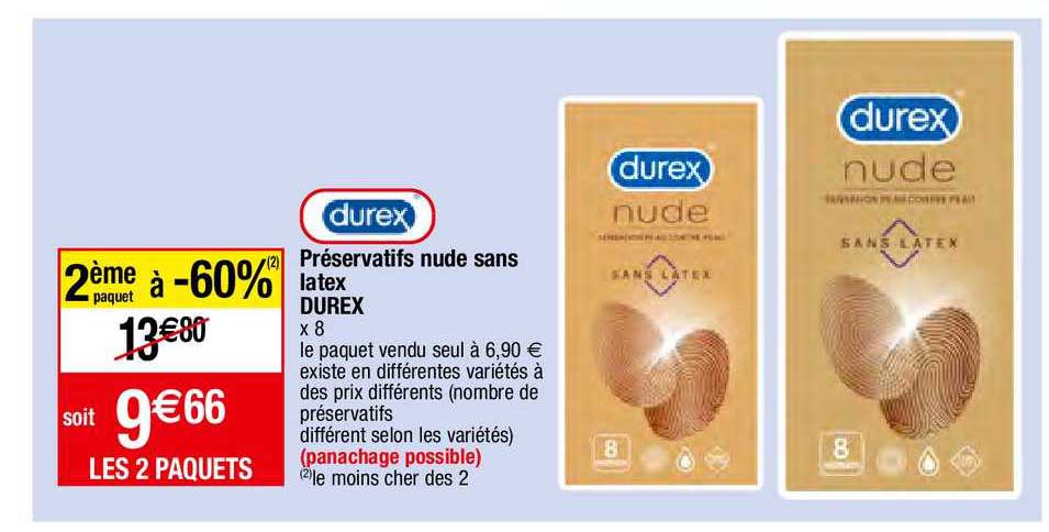 préservatifs nude sans latex durex
