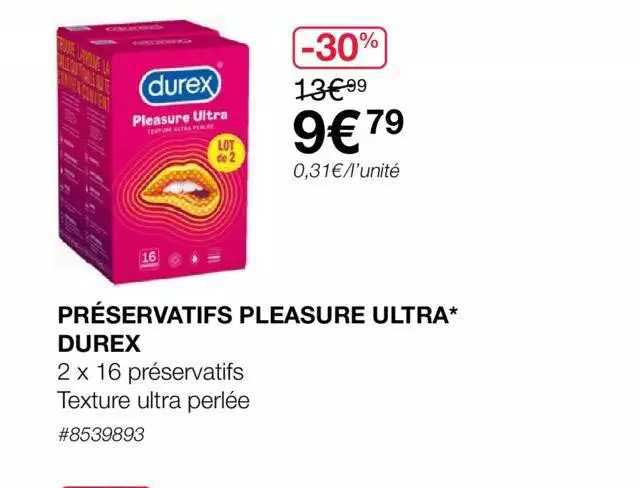 Préservatifs Pleasure Ultra Durex