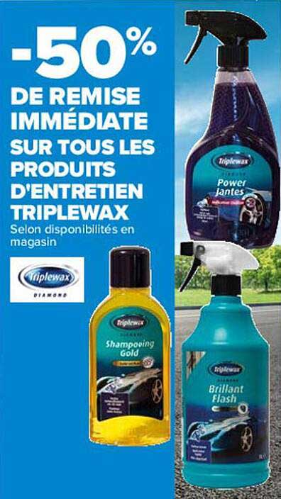 produits d'entretien triplewax