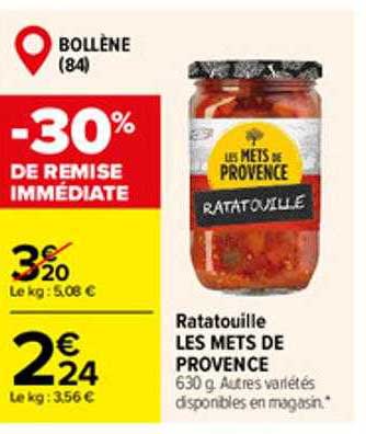 ratatouille les mets de provence