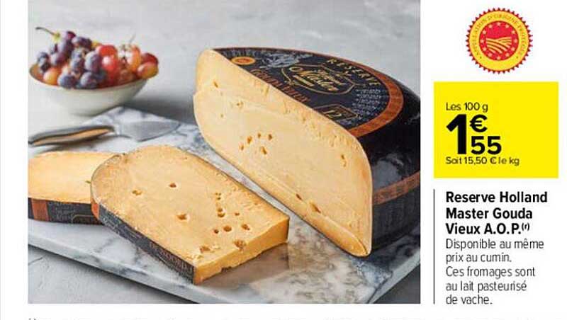 reserve holland master gouda vieux a.o.p.