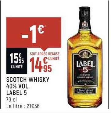sctoch whisky 40% vol. label 5