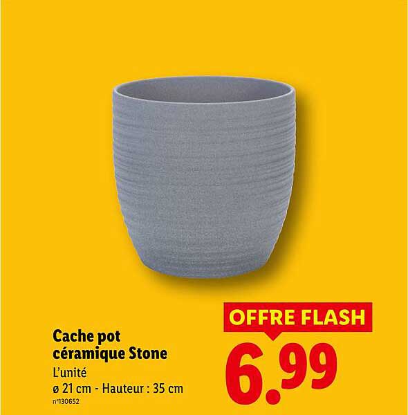 Cache pot céramique Stone