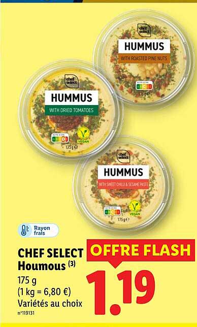 CHEF SELECT Houmous