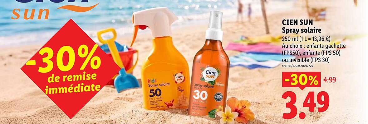 Cien Sun Spray solaire