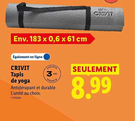 CRIVIT Tapis de yoga