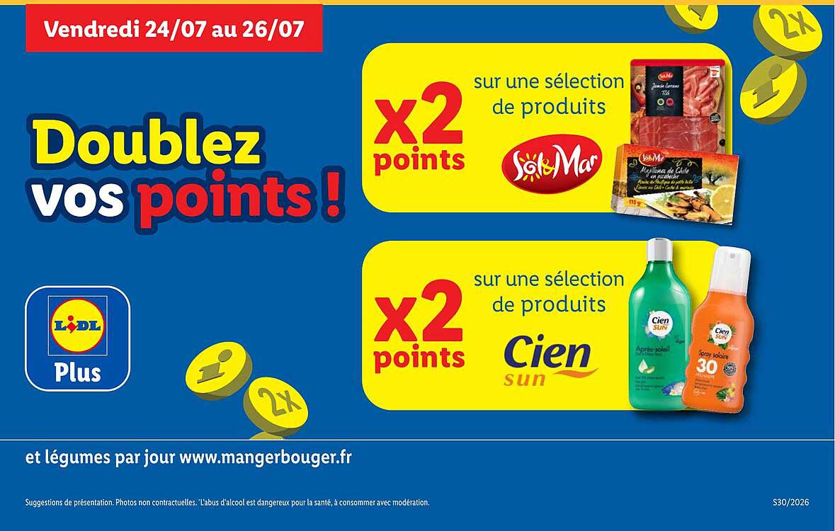 Doublez vos points !