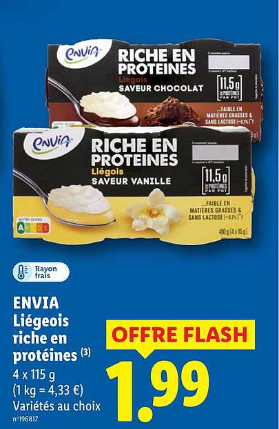 ENVIA Liégeois riche en protéines