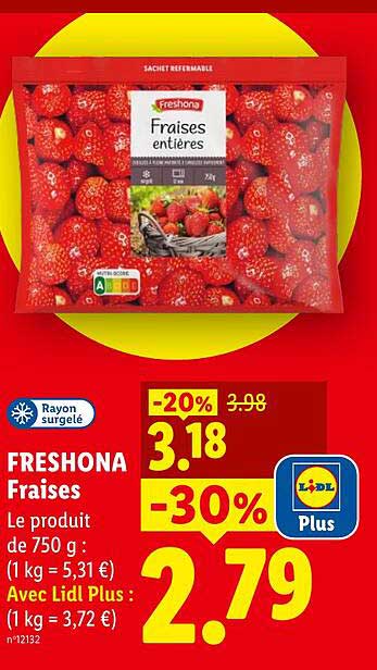 Freshona Fraises entières