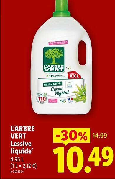 L'ARBRE VERT Lessive liquide