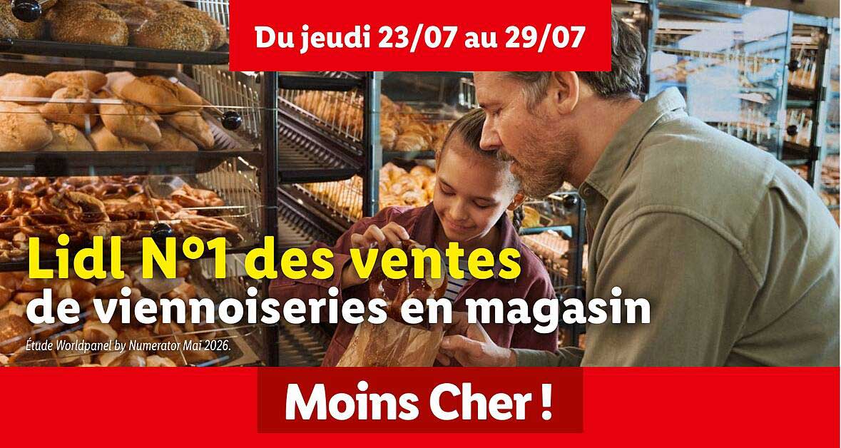 Lidl N°1 des ventes de viennoiseries en magasin
