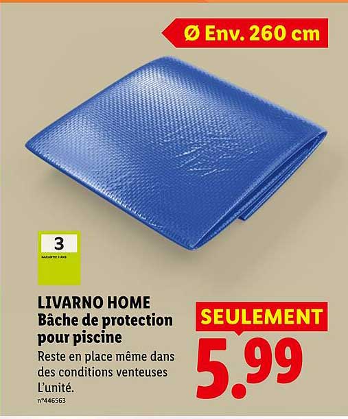 LIVARNO HOME Bâche de protection pour piscine