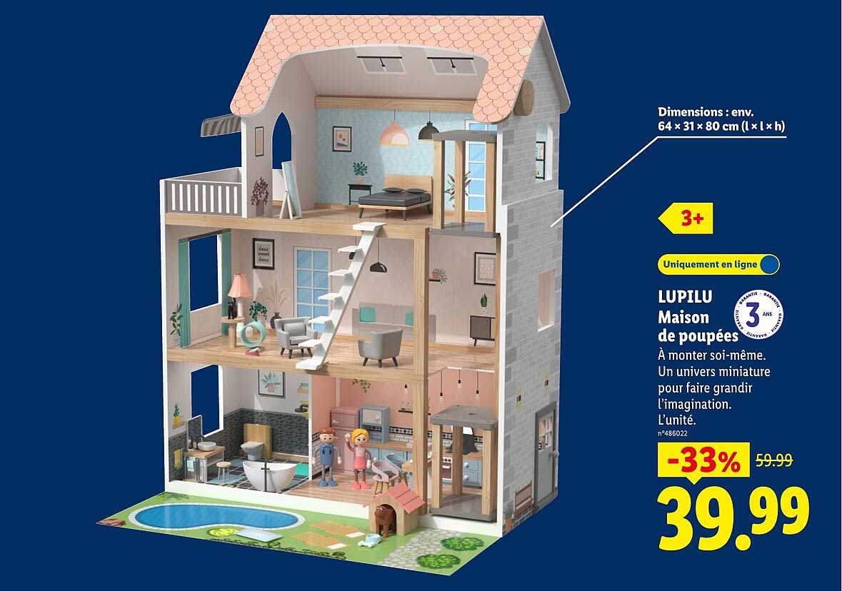 LUPILU Maison de poupées