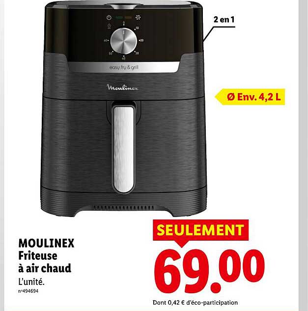 Moulinex Friteuse à air chaud