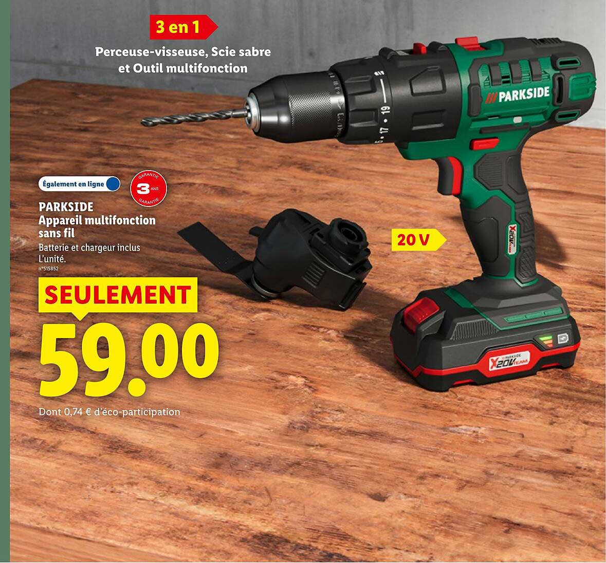PARKSIDE Appareil multifonction sans fil