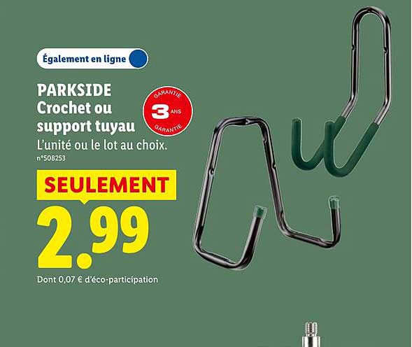 PARKSIDE Crochet ou support tuyau