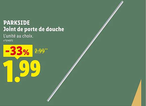PARKSIDE Joint de porte de douche