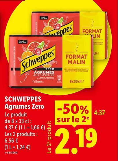 SCHWEPPES Agrumes Zero