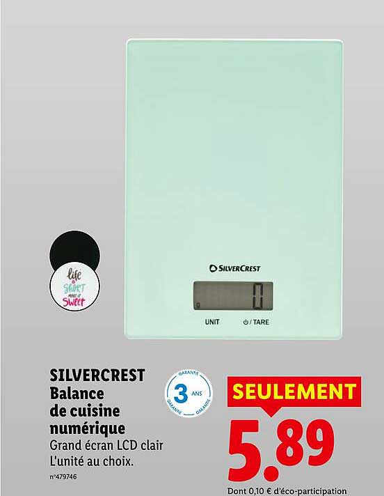 SILVERCREST Balance de cuisine numérique
