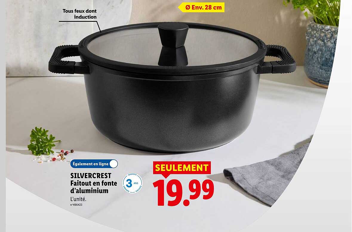 SILVERCREST Faitout en fonte d'aluminium
