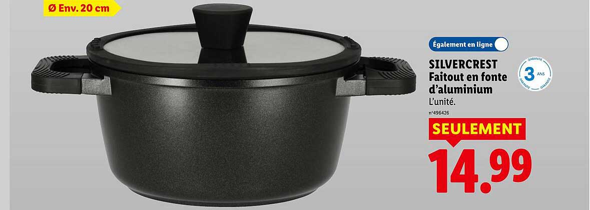 SILVERCREST Faitout en fonte d'aluminium