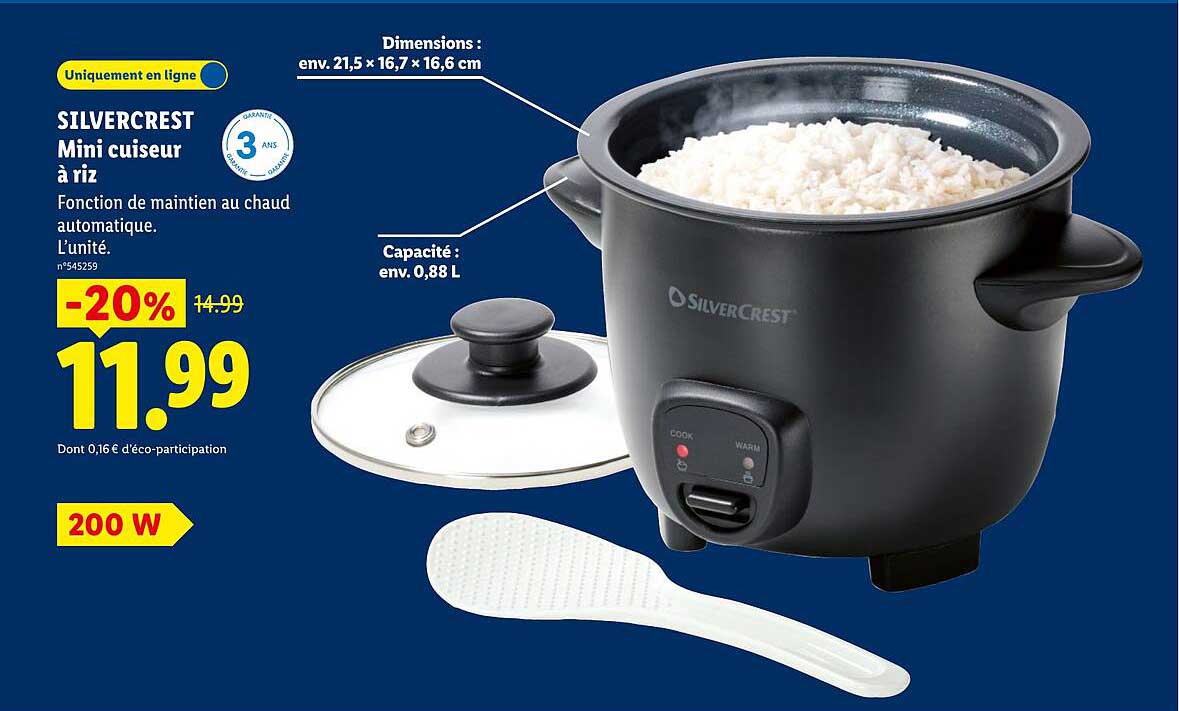SILVERCREST Mini cuiseur à riz