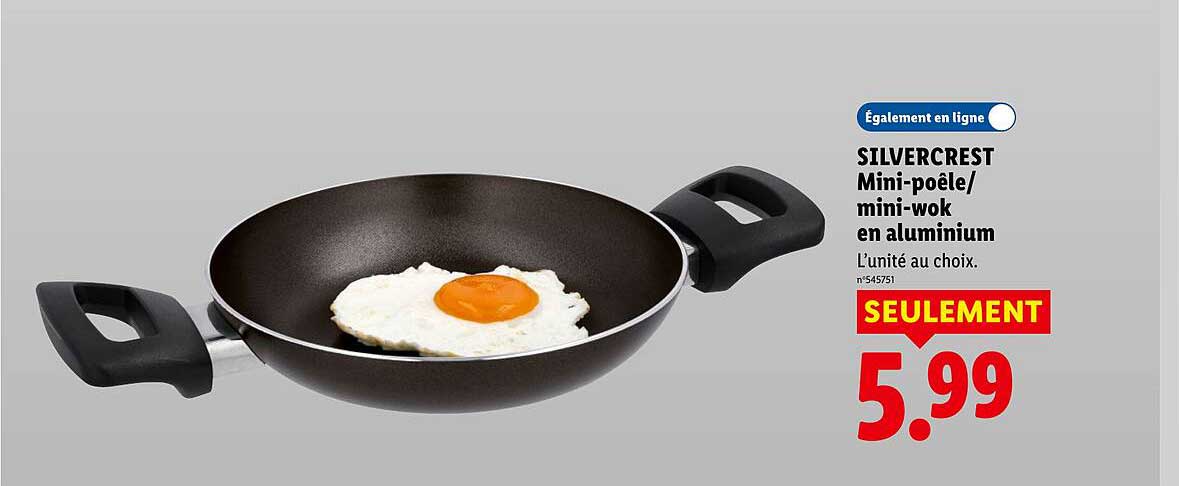 SILVERCREST Mini-poêle/ mini-wok en aluminium