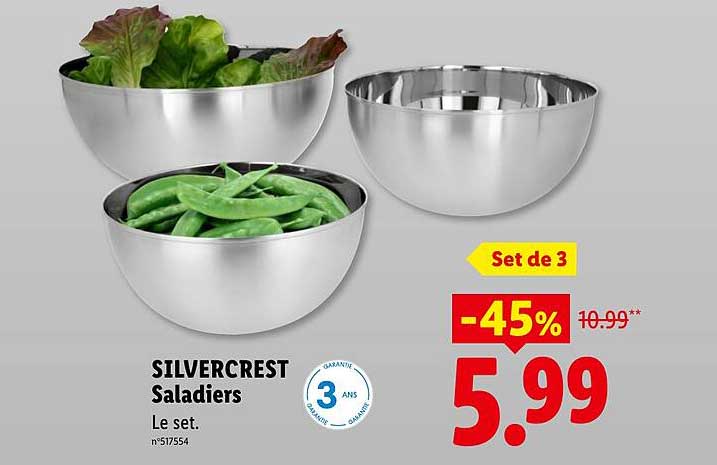 SILVERCREST Saladiers