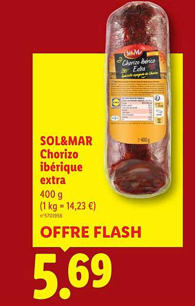 SOL&MAR Chorizo ibérique extra