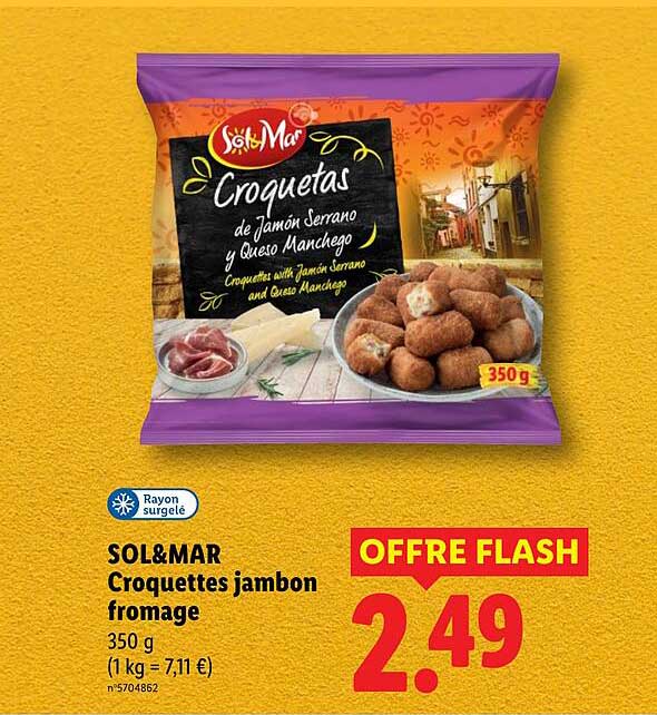 SOL&MAR Croquettes jambon fromage