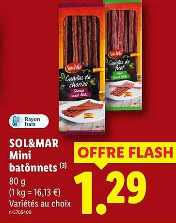 SOL&MAR Mini bâtonnets