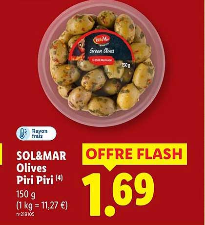 SOL&MAR Olives Piri Piri