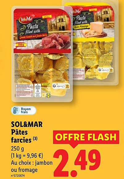 SOL&MAR Pâtes farcies