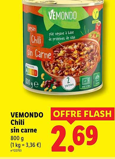 Vemondo Chili sin carne