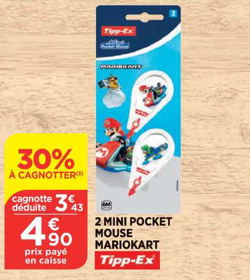 2 mini pocket mouse mariokart tipp ex